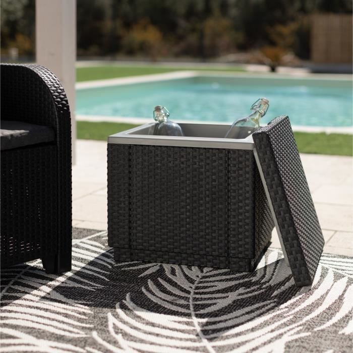 Keter Glacier Ice Cube Cooler - Graphite - 405981
