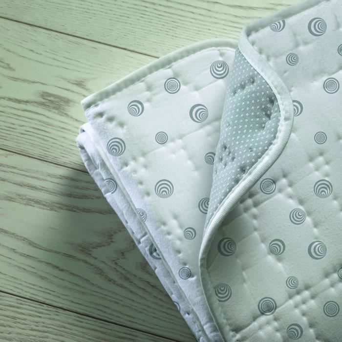 Imetec Heated Mattress Topper - Double Adapto, 150x160cm - 6 Temperature Settings - 100% Cotton 2-Person