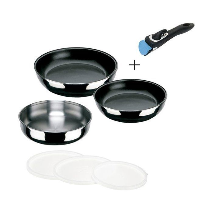 INOXIBAR 15448 D'Artagnan Set of non-stick stoves - 20 cm and 24 cm + Sautex 24 cm