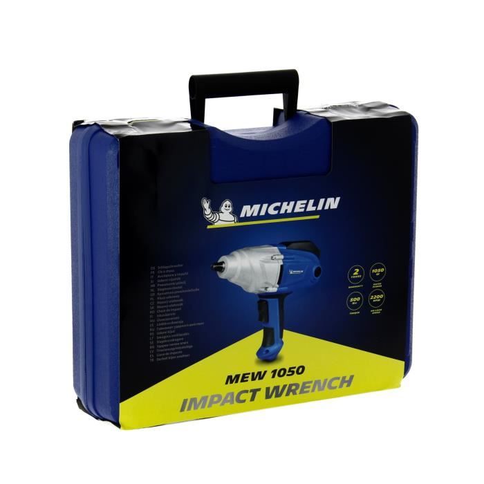 MICHELIN 230V 1050W Impact Wrench - Screwdriver/Impact Remover - 2200 rpm - Torque: 150-350Nm 500Nm