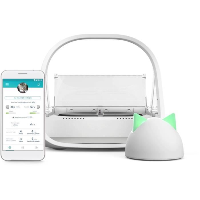 SUREFEED Smart Feeder - White - Ideal for Overweight Cats and Multi-Pet Households