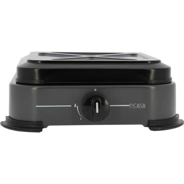 Réchaud a gaz d'extérieur 1 feu - INCASA - 016464 - 2,2 kW - Noir - Camping