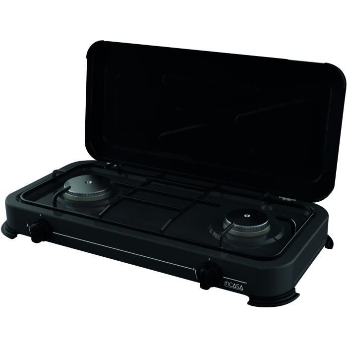 INCASA Gas Stove - 2 Burners - 3.4 kW - 63x27.5x10 cm