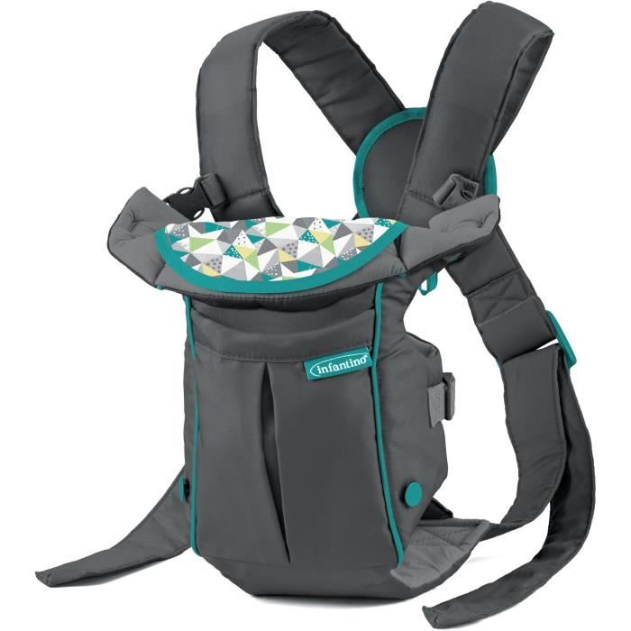 INFANTINO SWIFT Baby Carrier - Grey - Lightweight and Compact