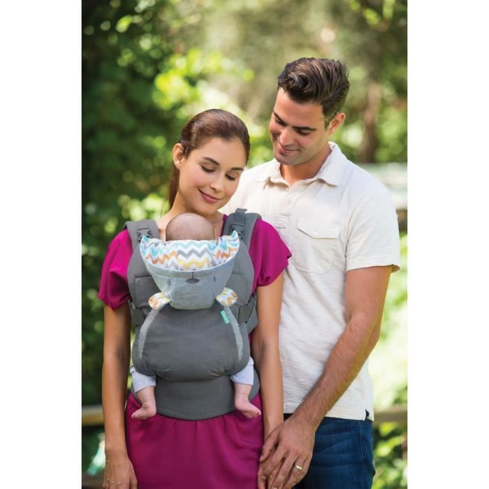 INFANTINO Cuddle Up Teddy Bear Baby Carrier - Front and Back Carry - 5.4 to 18.1 kg