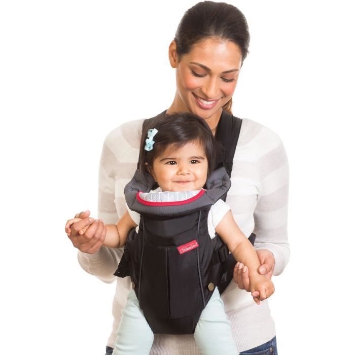 INFANTINO Baby Carrier - Swift - Ergonomic - Black/Blue - 0 to 24 Months