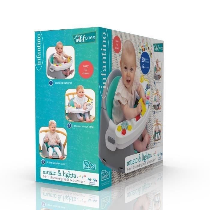 INFANTINO - 3-in-1 Music and Light Discovery Seat and Booster