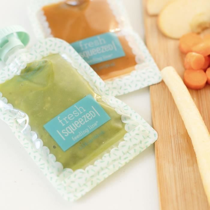 INFANTINO Reusable Pouches - Pack of 25 - 100 g - Squeeze Station Compatible