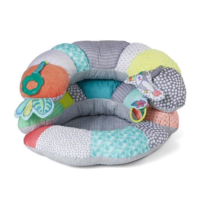 INFANTINO Tummy Time 2-in-1 Activity Cushion, Adaptable for Sitting, Tummy, and Back Play