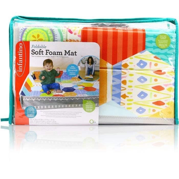 Baby Playmat - INFANTINO - Giant Foldable Foam Mat with Soft Surface