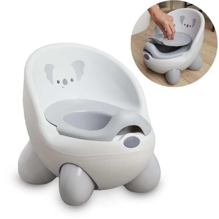 INFANTINO Baby Potty - Koala Design - Comfortable Backrest - Easy to Clean