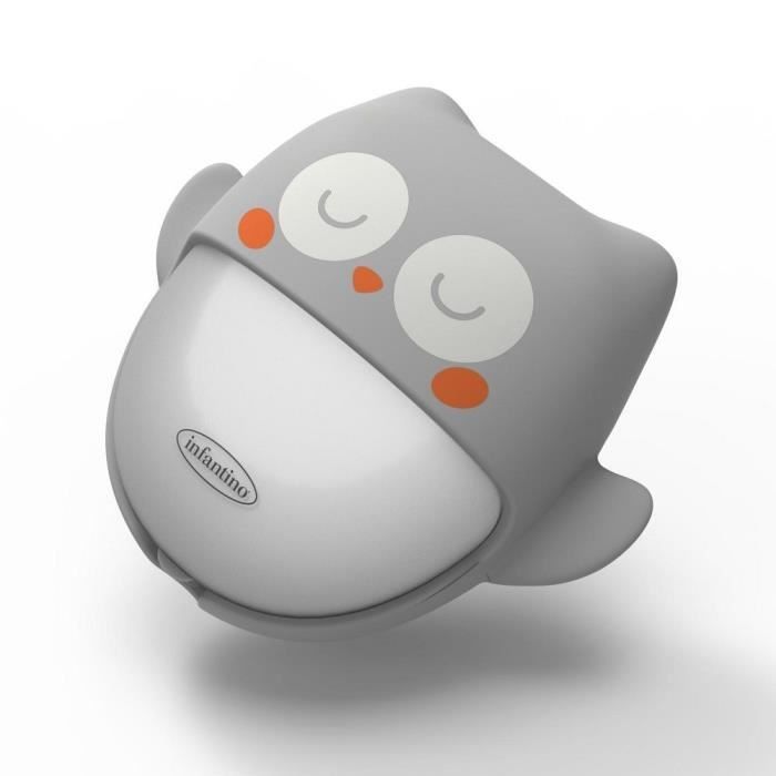 INFANTINO Rechargeable Portable Owl Nightlight - Grey - Unisex - Baby