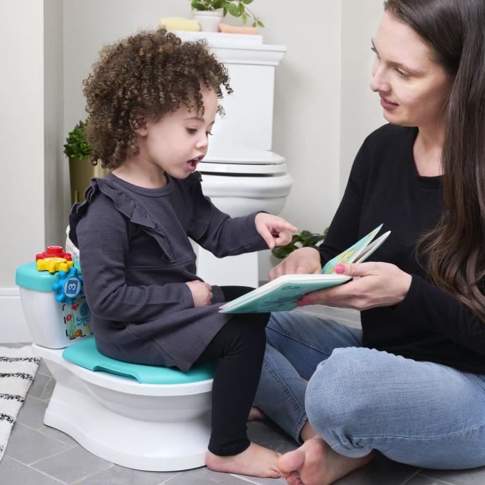BABY EINSTEIN Mini Toilet for Children with Toilet Seat Reducer, Musical Flush