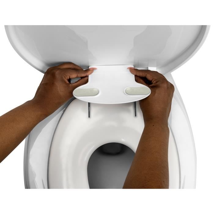INGENUITY Child Toilet Seat Reducer, Flip & Sit, Universal Adhesive
