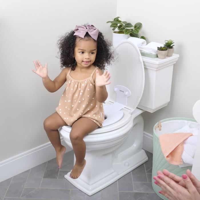 INGENUITY Child Toilet Seat Reducer, Flip & Sit, Universal Adhesive