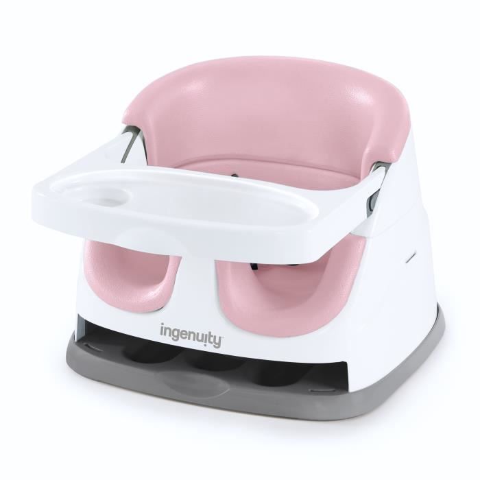 INGENUITY Baby Booster Seat - 2-in-1 Base, Removable Tray, Easy Storage and Cleaning