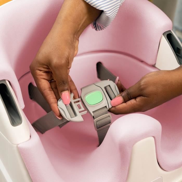 INGENUITY Baby Booster Seat - 2-in-1 Base, Removable Tray, Easy Storage and Cleaning