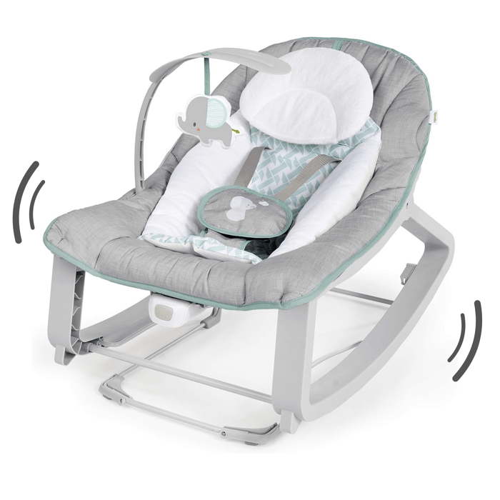 INGENUITY Keep Cozy Weaver 3-Position Convertible Baby Rocking Bouncer, 0 M+ up to 18 kg