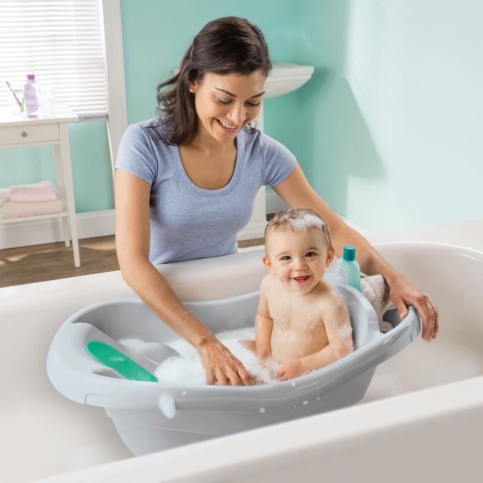 INGENUITY - Convertible Baby Bathtub - Extra-Large - Comfortable - with Soft Fabric Baby Hammock Seat - up to 24 Months