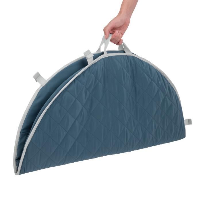 INGENUITY Reversible Baby Playmat - Marine - Foldable Wooden Play Arch, 5 Toys, Mirror, Cushion