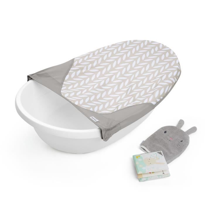 INGENUITY Sylvi Baby Bathtub - Convertible Hammock for Infants - Includes Washcloth and Bath Book