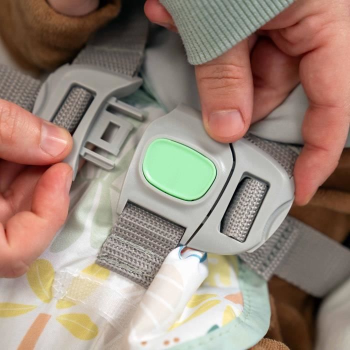 INGENUITY Keep Cozy 3-in-1 Convertible Baby Rocking Bouncer - Tropical Rainbow - 3 Positions: Removable toy bar, up to 18 kg