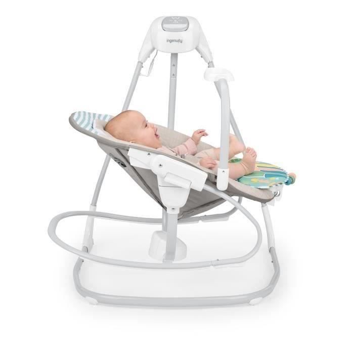 INGENUITY Sylvi 4-in-1 Electric Swing and Rocking Chair with Baby Piano Toy