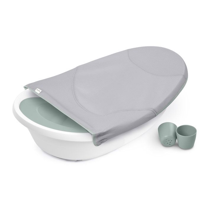 INGENUITY Convertible Baby Bathtub - Extra-Large with Soft Fabric Hammock and Sitting Support