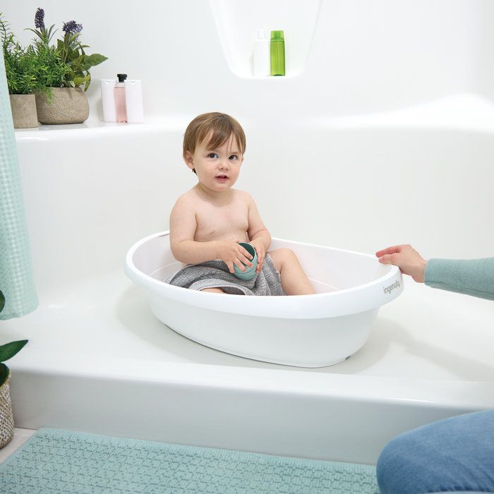 INGENUITY Convertible Baby Bathtub - Extra-Large with Soft Fabric Hammock and Sitting Support