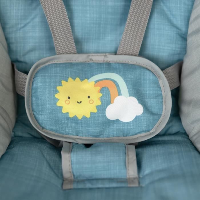 INGENUITY Sun Valley Electric Baby Bouncer/Swing, 2 Toys, Reclining Seat