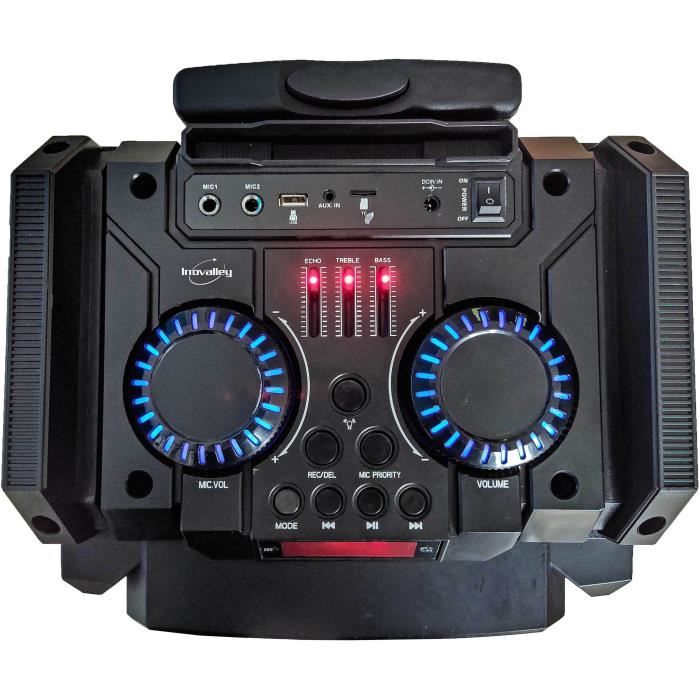 INOVALLEY Portable Karaoke Trolley Speaker - MS01XXL - Bluetooth - 800W