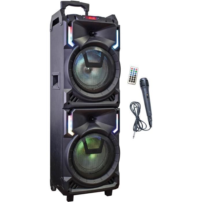INOVALLEY Portable Karaoke Trolley Speaker - MS01XXL - Bluetooth - 800W