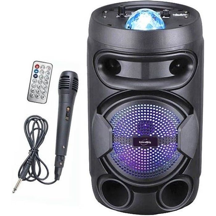 INOVALLEY Bluetooth Speaker - KA02 BOWL - 400W - Light-Up - Karaoke Function