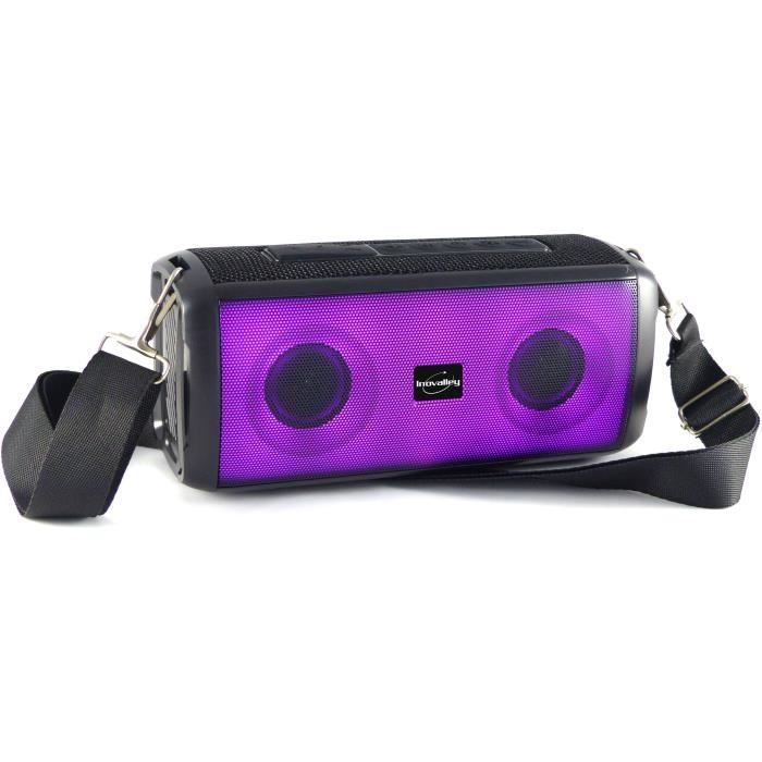 INOVALLEY Bluetooth Speaker with Lights - HP345-B - 10W - Bluetooth V5.3