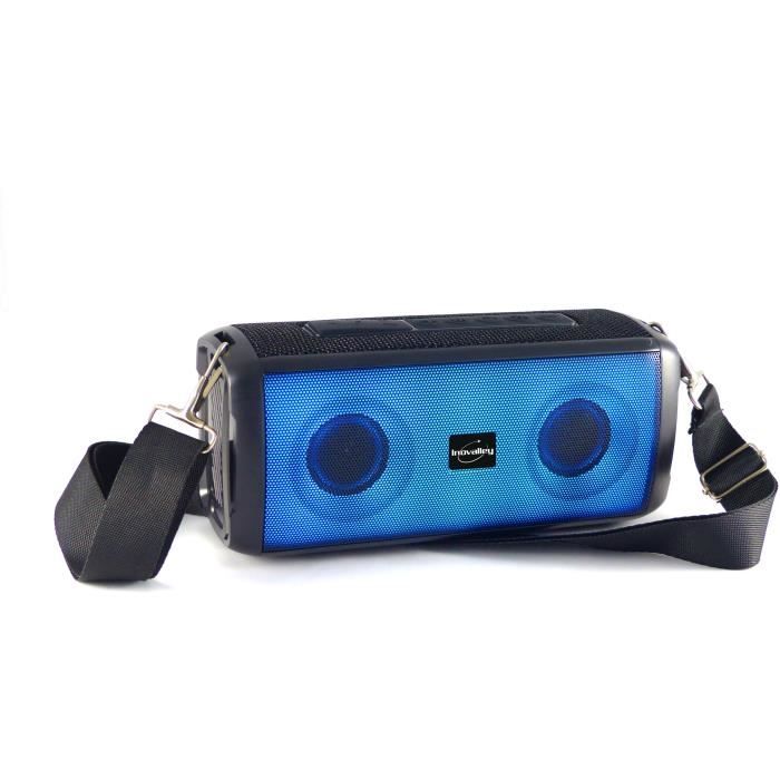 INOVALLEY Bluetooth Speaker with Lights - HP345-B - 10W - Bluetooth V5.3