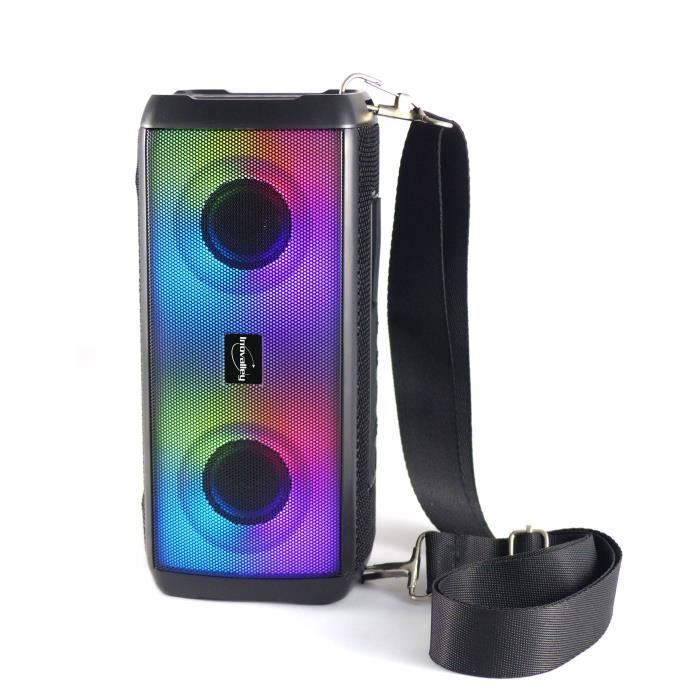 INOVALLEY Bluetooth Speaker with Lights - HP345-B - 10W - Bluetooth V5.3