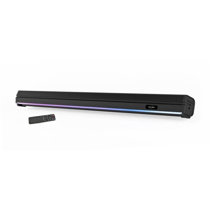INOVALLEY Luminous Sound Bar - BS11 - 60W - Bluetooth V5.0 - HDMI - USB 2.0 - FM