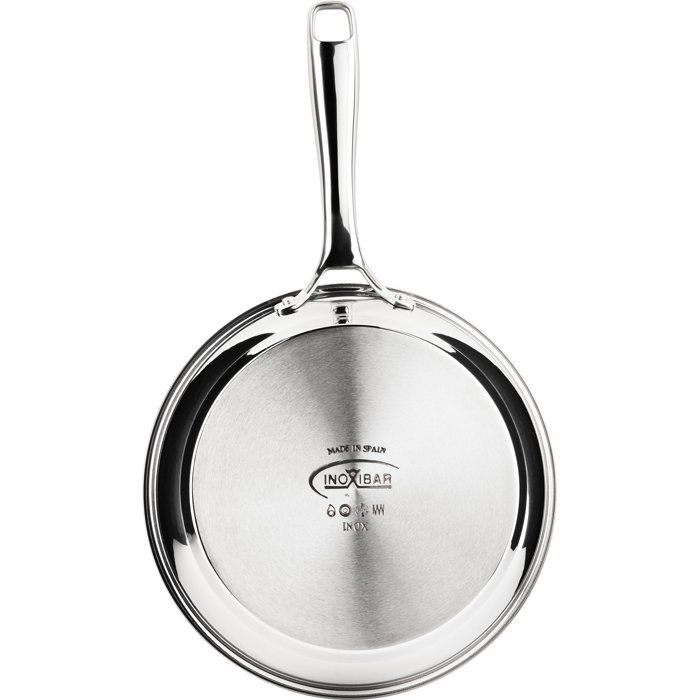 Poele - INOXIBAR - Ø 20 cm - Manche ergonomique - Tous feux dont induction - Inox