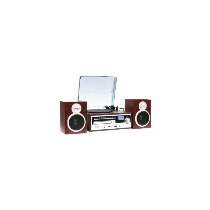 INOVALLEY CH14E Vintage HiFi System with Encoding - CD/Turntable/AUX