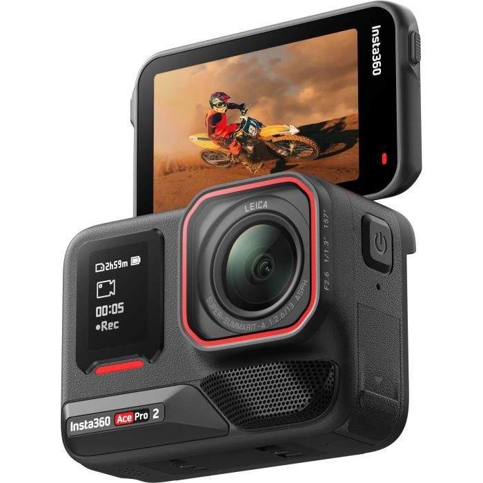 Insta360 Ace Pro 2 Action Camera Set in Black with Second Battery