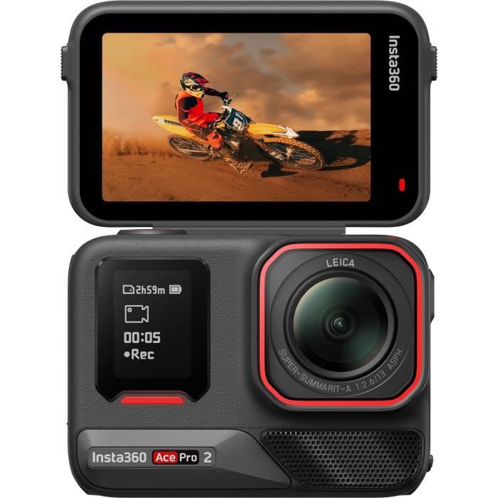 Insta360 Ace Pro 2 Action Camera Set in Black with Second Battery