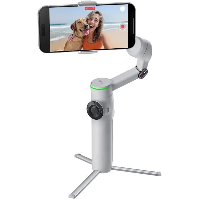 INSTA360 Flow 2 Pro Gimbal - Gray - Compatible with Apple DockKit - 3-Axis Stabilization