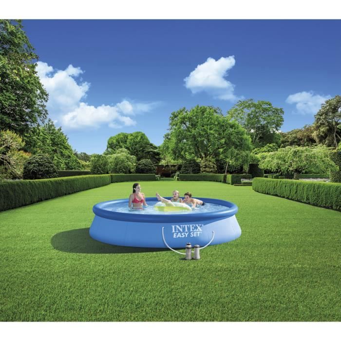 Intex - 28142NP - Easy Self-Supporting Easy Set Pool Ø 3.96 x 0.84 m