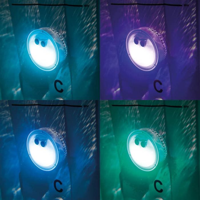 Intex 28503 LED Ambient Light for Hot Tubs - 5 Colors - 2 Lighting Modes
