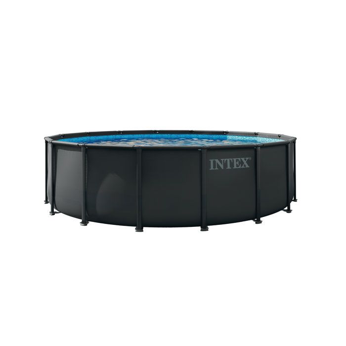 Intex Ultra XTR Above Ground Pool Kit - 488 x 122 cm - Round (Ladder, valves, filter, cover, ground mat) - 26326GS