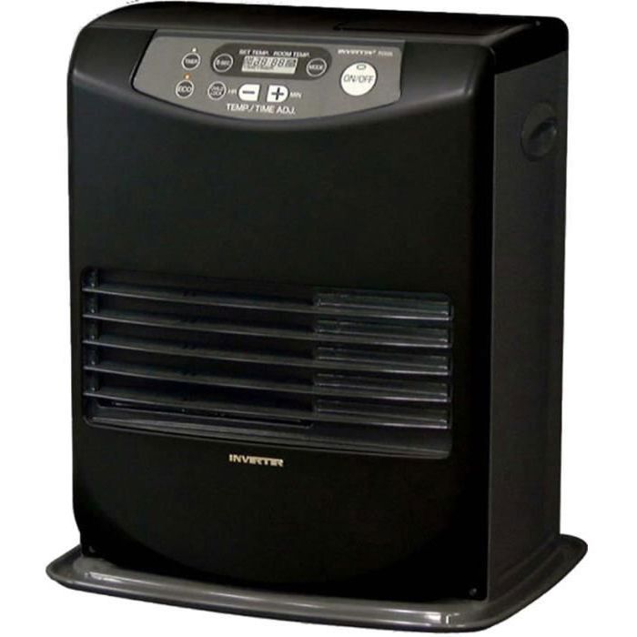 INVERTER 5008 Electronic Kerosene Heater 3200 W with 24-Hour Programming, Matte Black Steel