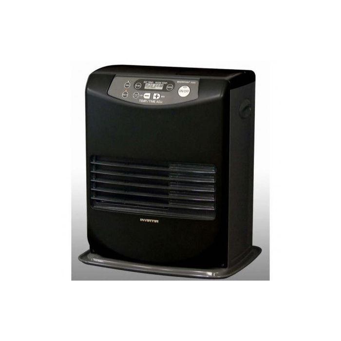 INVERTER 5008 Electronic Kerosene Heater 3200 W with 24-Hour Programming, Matte Black Steel