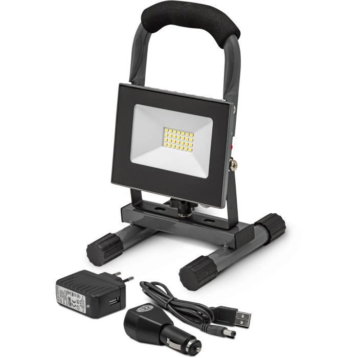 I-Watts Rechargeable LED Projector - I-SPR10PBK - 10 W - 450 Lumens - IP65