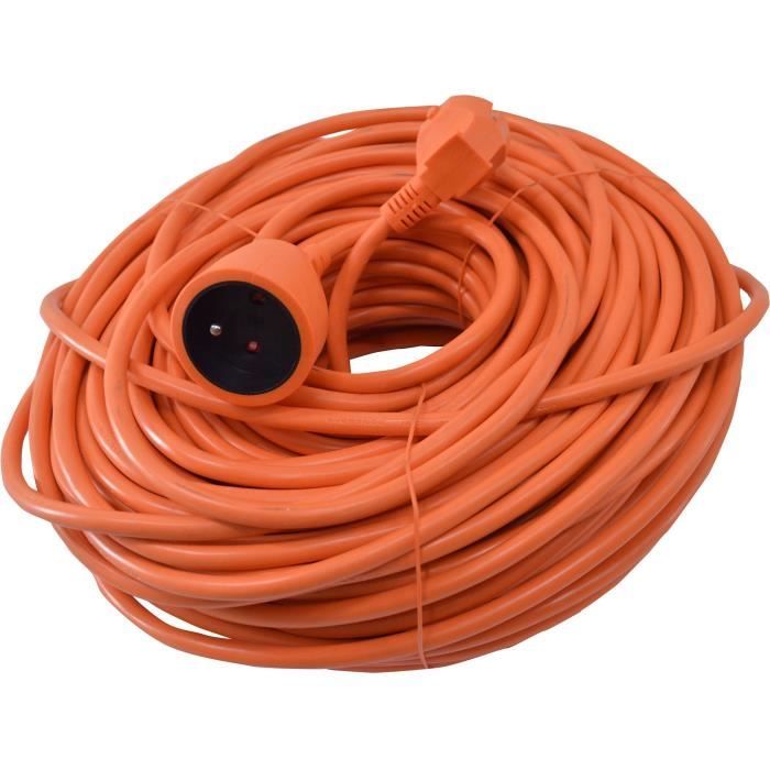 I-Watts Extension Cord 50 m 3G1.5 IP20 - I-RAJ3G15-50 M - Orange