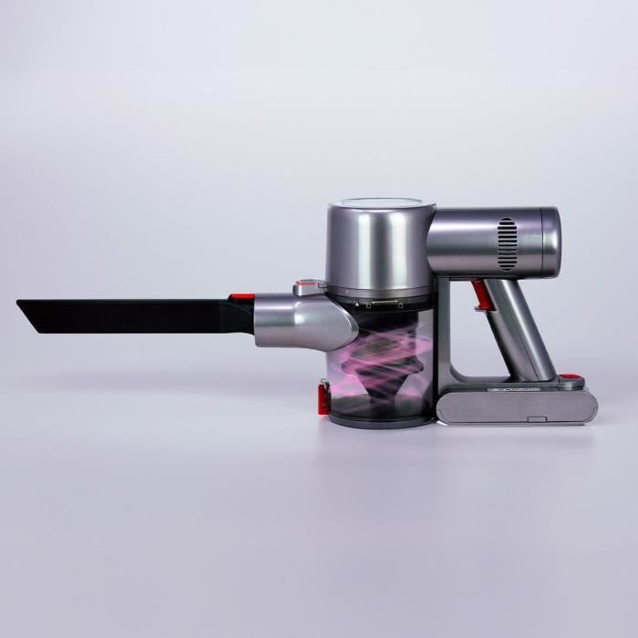 JOCCA Cordless Stick Vacuum Cleaner - Touchscreen - 8000 Pa - 55 min Runtime - 0.7 L - Grey